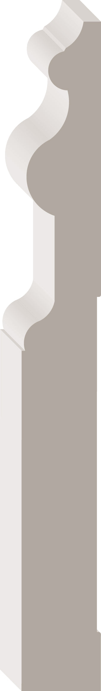 77217, MDF Pré-Peint, Plinthe - Alexandria Moulding