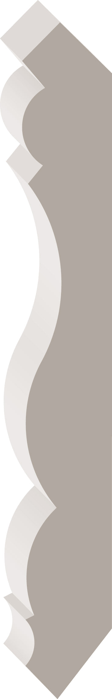 77352, MDF Pré-Peint, O'gée - Alexandria Moulding