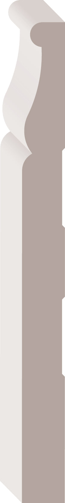 92133, MDF Pré-Peint, Plinthe - Alexandria Moulding