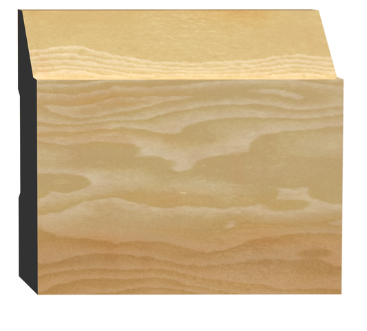 BAS-405, Peuplier Jointé Pré-Peint, Plinthe - Alexandria Moulding