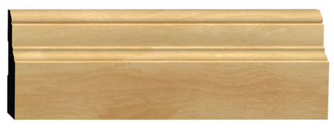BAS-412, Peuplier Jointé Pré-Peint, Plinthe - Alexandria Moulding