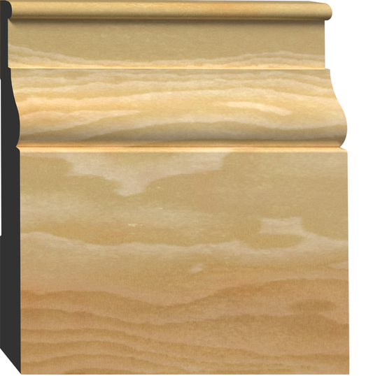 BAS-5C9, Peuplier, Plinthe - Alexandria Moulding