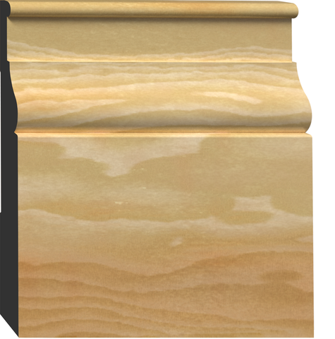 BAS-5C9, Peuplier, Plinthe - Alexandria Moulding