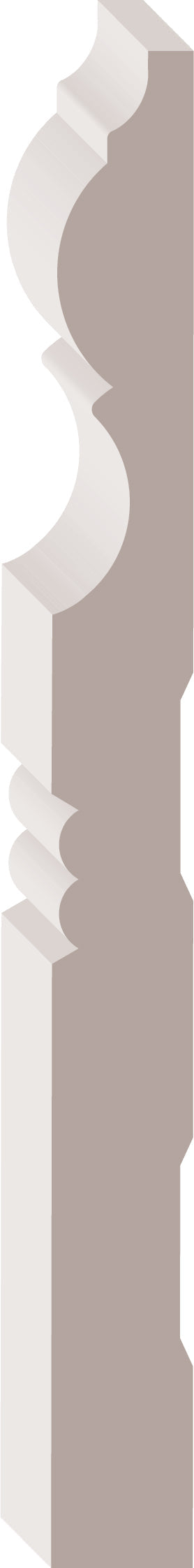 BAS-702, Peuplier, Plinthe - Alexandria Moulding