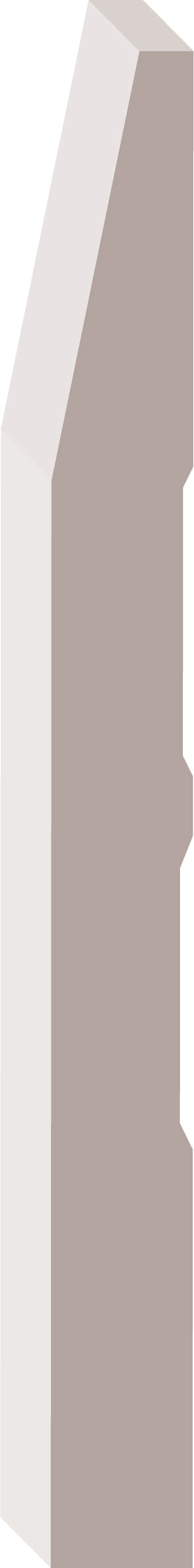 BAS-732, Peuplier Jointé Pré-Peint, Plinthe - Alexandria Moulding