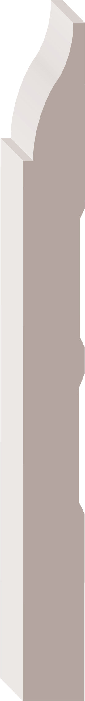 BAS-7K2, Peuplier, Plinthe - Alexandria Moulding