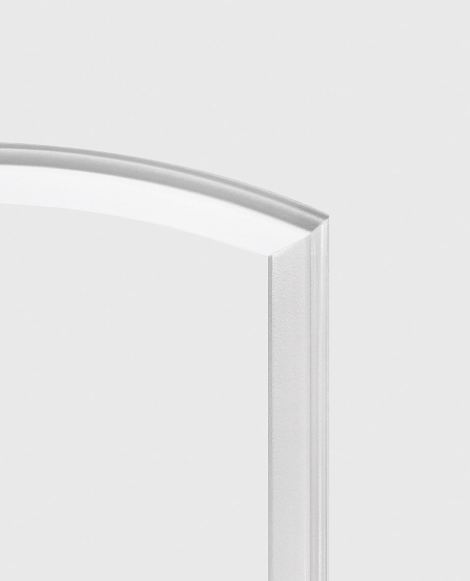 2 Panel Smooth Round Top Moulded Hollow Core Door - Alexandria Moulding
