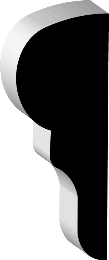 F0244, White Wood, Panel Moulding - Alexandria Moulding