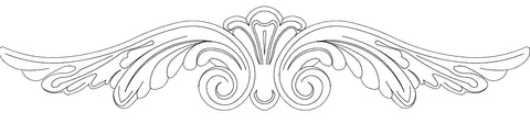 F0319, White Wood, Decorative Moulding - Alexandria Moulding