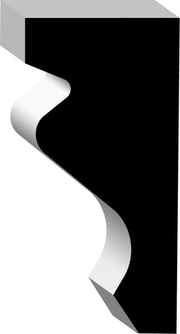 F0395, White Wood, Panel Moulding - Alexandria Moulding