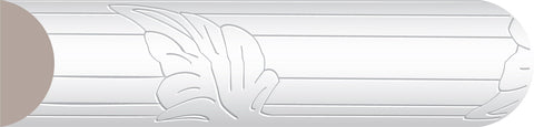 F0551, Bois Blanc, Moulure Décorative - Alexandria Moulding