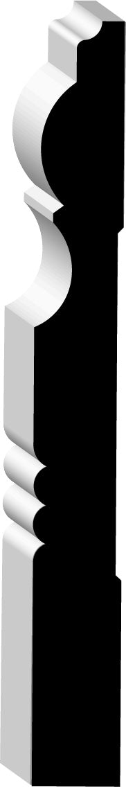 F0665, Bois Blanc, Plinthe - Alexandria Moulding