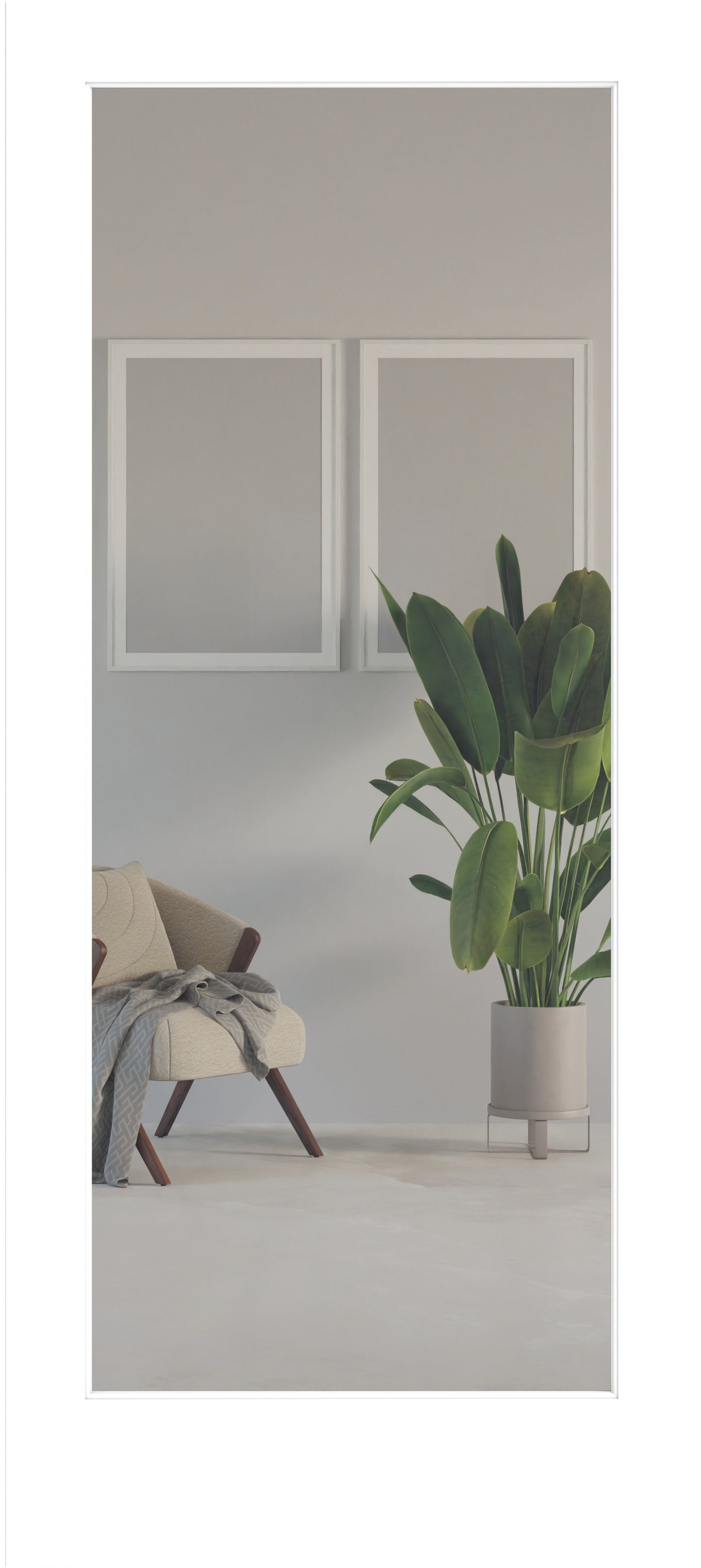 1 Lite Clear Panel (Primed Stile & Rail)