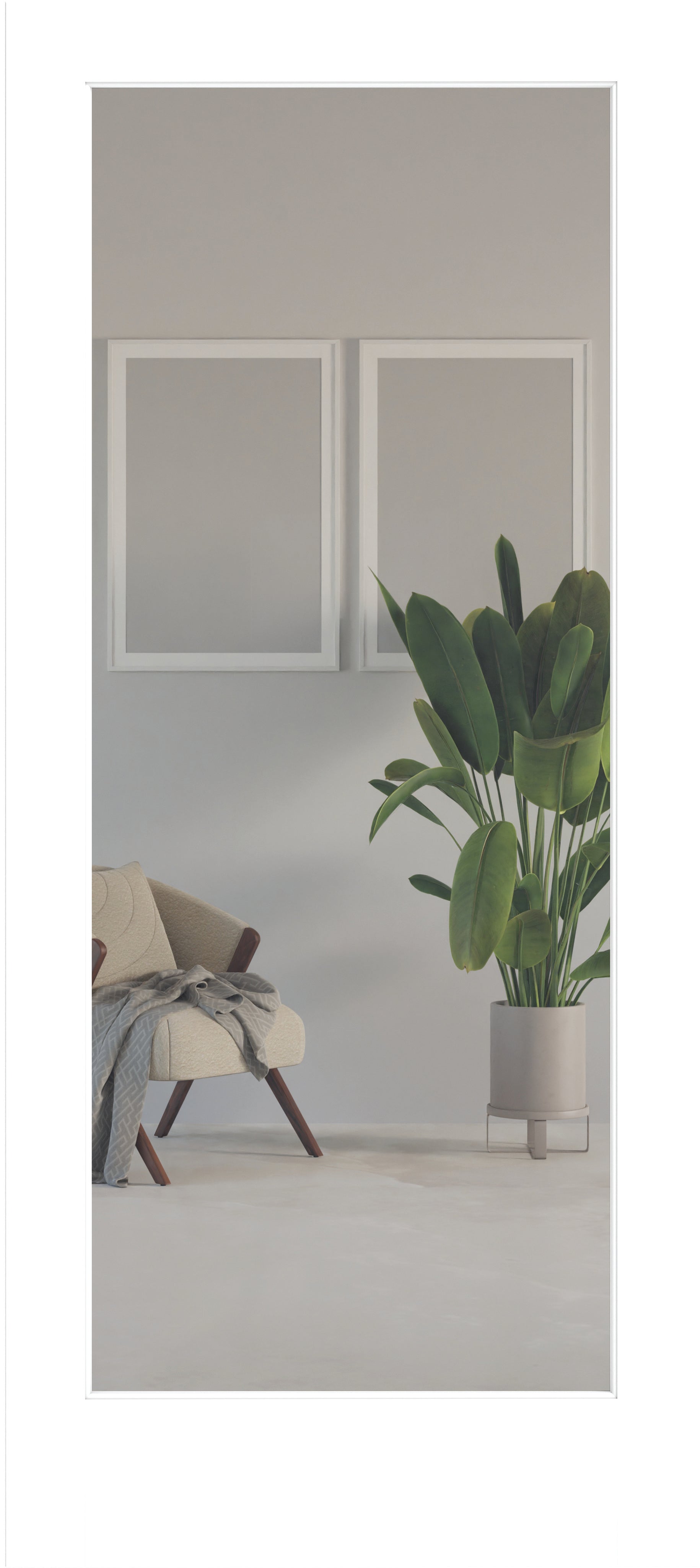 1 Lite Clear Panel (Primed Stile & Rail) - Alexandria Moulding
