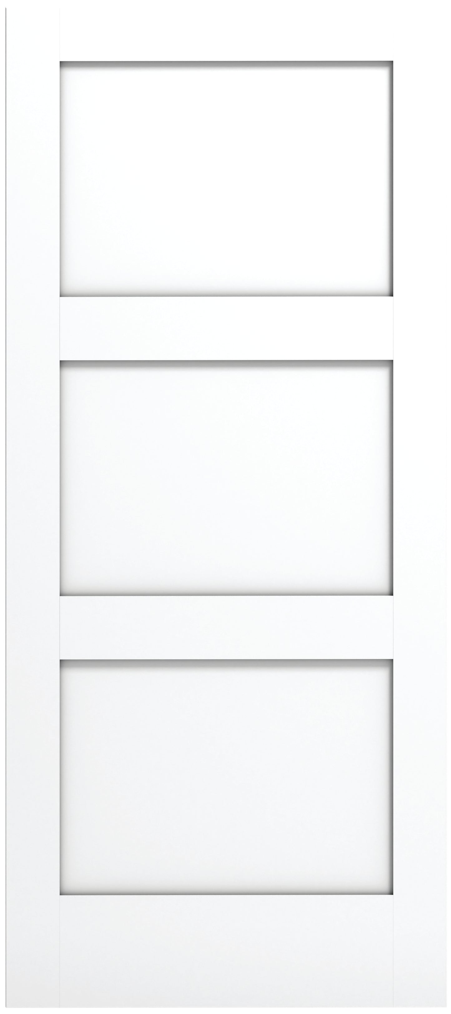 3 Panel Shaker (Primed Stile & Rail)