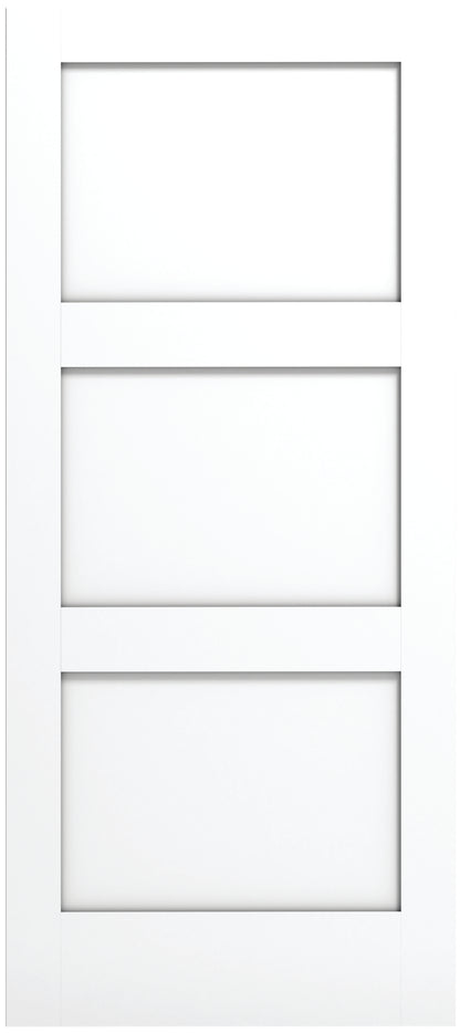 3 Panel Shaker (Primed Stile & Rail)