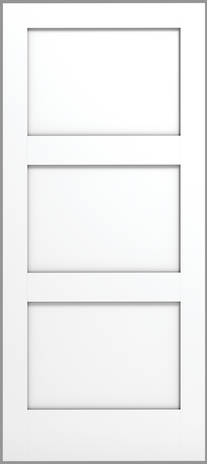 3 Panel Shaker Sticking Wood Door