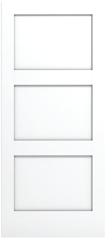 3 Panel Shaker (Primed Stile & Rail), Primed, Doors - Alexandria Moulding