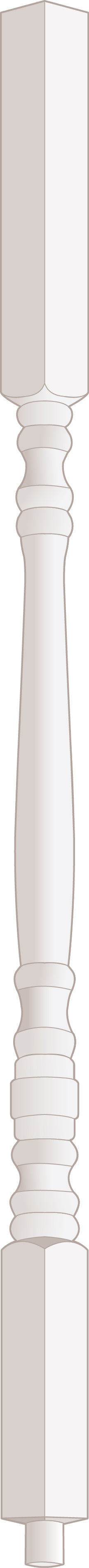 SP001, Oak, Baluster - Alexandria Moulding