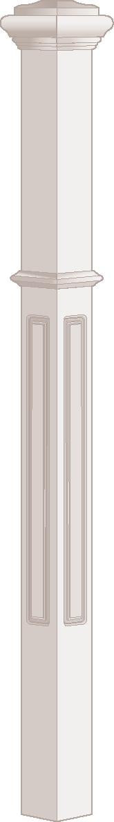 SP032, Oak, Newel Posts - Alexandria Moulding