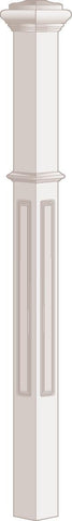 SP032, Oak, Newel Posts - Alexandria Moulding
