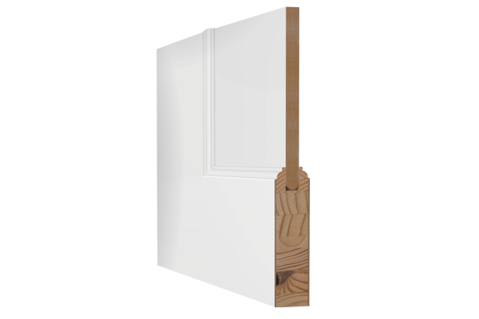2 Panel Ovolo Sticking Wood Door, Primed, Doors - Alexandria Moulding